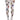 White tights with colorful beetle design on a white background