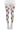 White tights with colorful beetle design on a white background