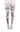 Leggings with cat print and 'meow' text on a white background